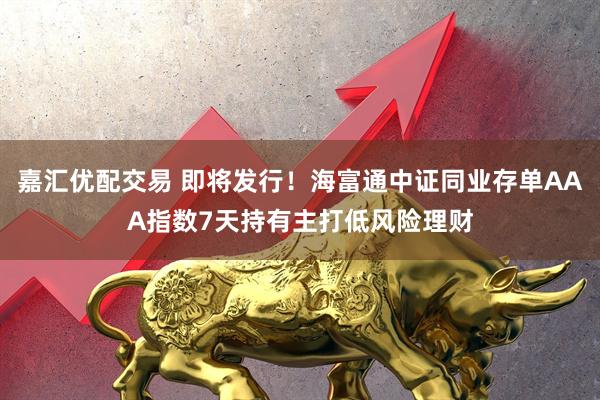 嘉汇优配交易 即将发行！海富通中证同业存单AAA指数7天持有主打低风险理财